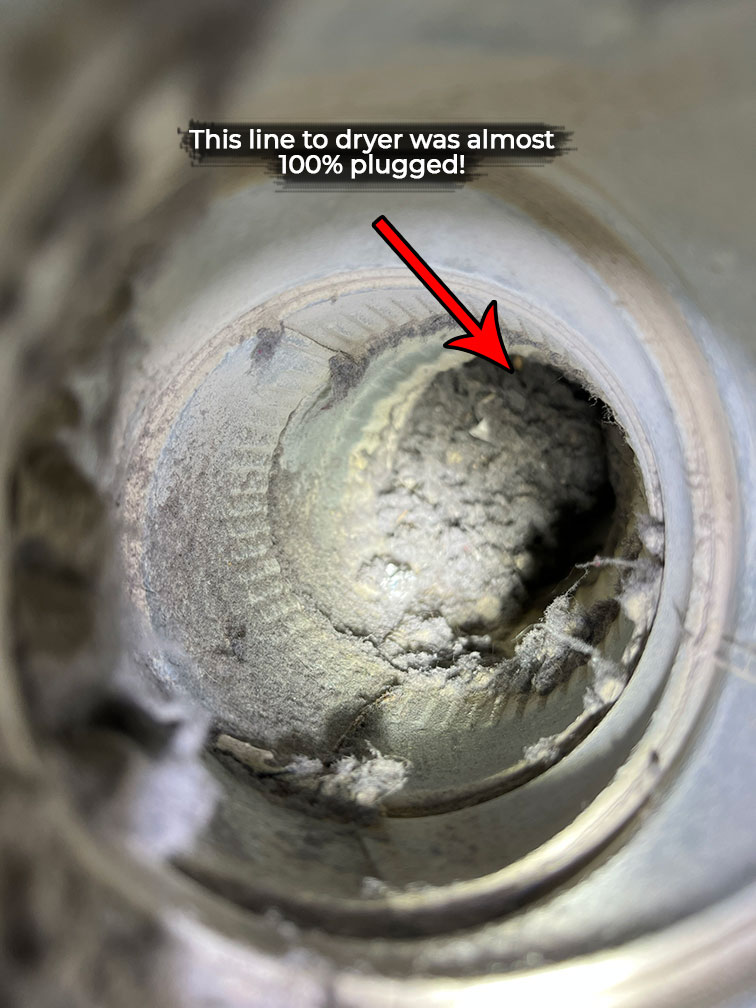 Plugged Dryer Vent Apartment Building Syracuse NY